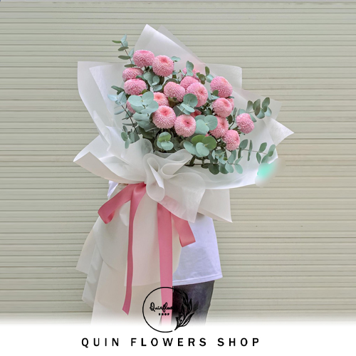 Bó Hoa Cúc Mẫu Đơn Hồng Siêu Ấn Tượng - Shop Hoa Tươi Tphcm | Điện Hoa  Online Giá Rẻ Qflower