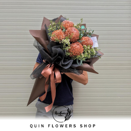 Bó Hoa Cúc Mẫu Đơn Nâu Socola - Shop Hoa Tươi Tphcm | Điện Hoa Online Giá  Rẻ Qflower