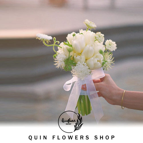 Bó Hoa Cưới Tulip - Bó Hoa Cưới Cầm Tay - Shop Hoa Tươi Tphcm | Điện Hoa  Online Giá Rẻ Qflower