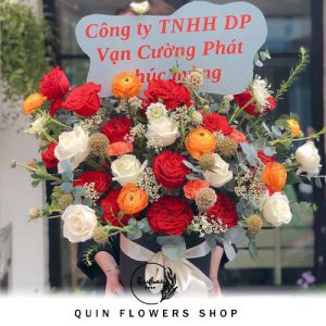 Hộp Hoa Thiết Kế Khai Trương