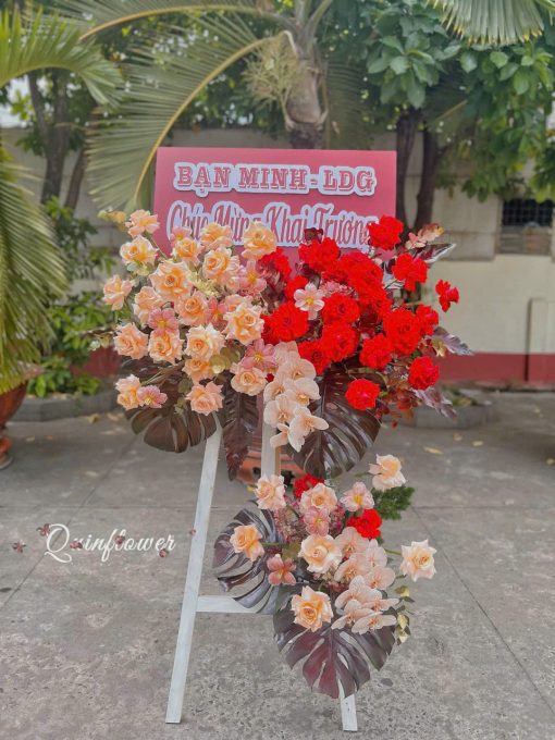 Kệ hoa chúc mừng khai trương đẹp luxury