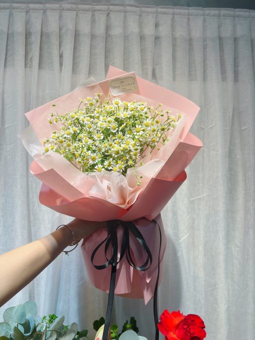 Bó hoa cúc tana nhỏ xinh – Hoa bó tươi đẹp giá rẻ | Shop Hoa Qflower
