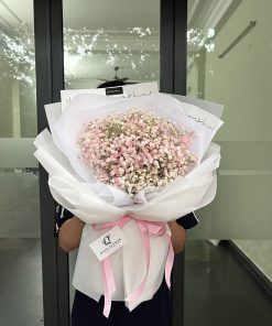 Bó Hoa Baby Hồng Nhạt Dễ Thương – Hoa Baby Giá Rẻ Tại TP.HCM | Qflower